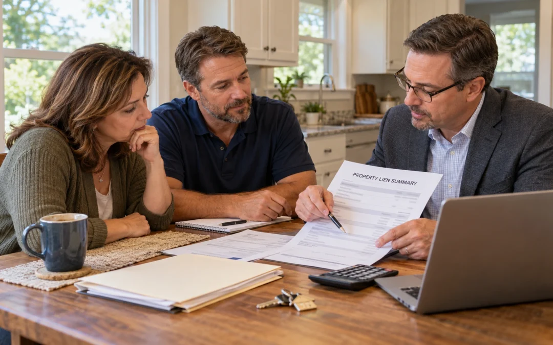 Tennessee homeowner reviewing how to sell a house with a lien during a cash-sale consultation